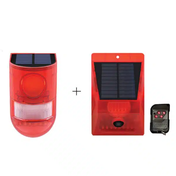 Solar Motion Detector Alarm (3 X Units and 1 X Unit with Remote) My
