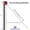 The Solar Motion Detector 5 with remote - Early Warning Alarm