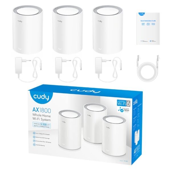 Cudy AX1800 WiFi 6 Mesh Kit 3-Pack