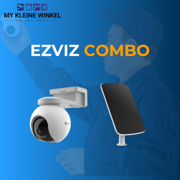 EZVIZ Wi-Fi PT Battery Powered Camera Outdoor HB8 4MP 4mm Lens 10400mA with Solar Panel