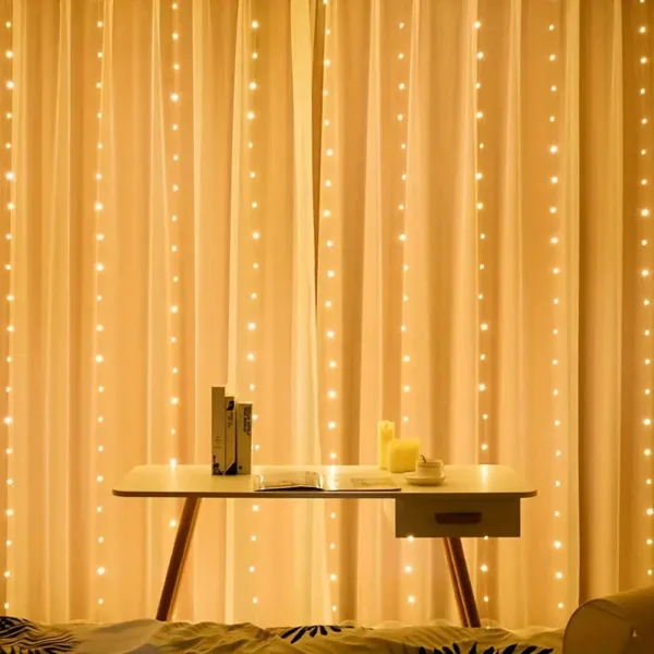 LED Solar Curtain Llight - Warm White