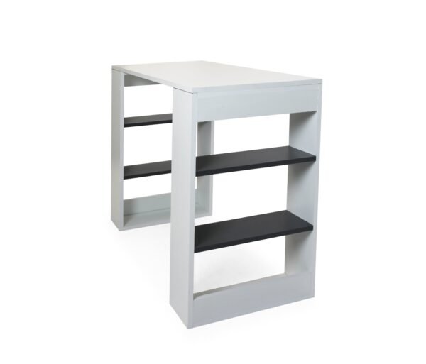 Kids Desk with Shelves - Grey Shelves