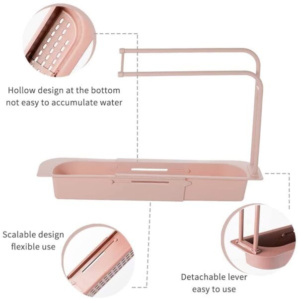 Fine Living Telescopic Storage Drainage Basket