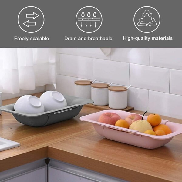 Fine Living - Exapandable Over Sink Mini Rack White