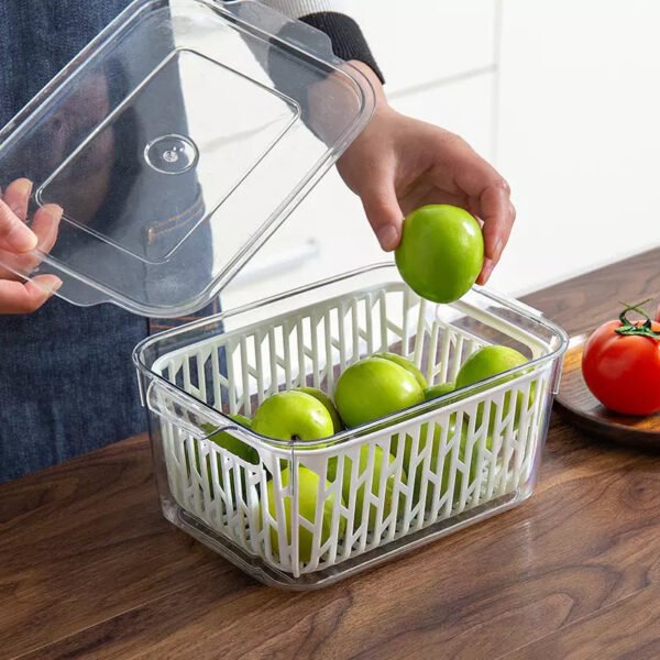 FRESHStore Liquid Drainer Rect Wide Storage