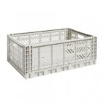 Fine Living Folding Crate Small - Grey | Compact & Durable