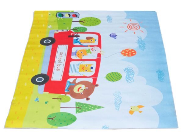 My School Bus Crystal Velvet Rug - 150*200cm