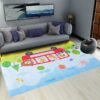 My School Bus Crystal Velvet Rug - 150*200cm