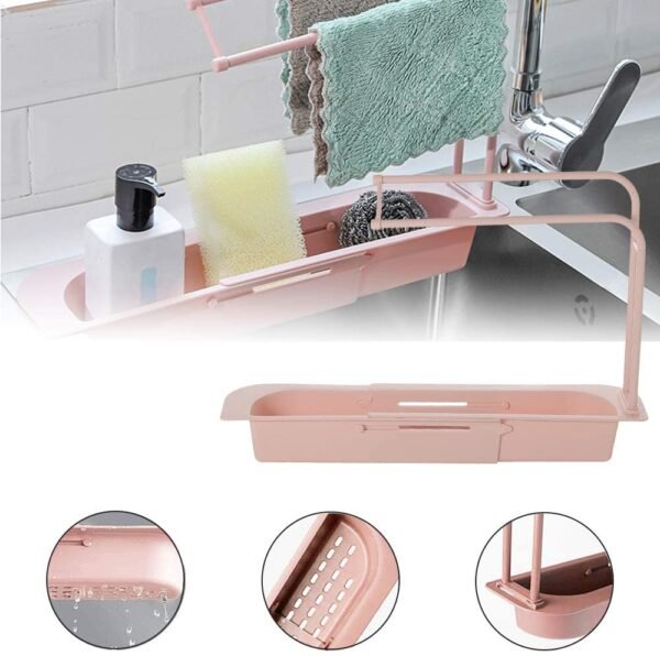 Fine Living Telescopic Storage Drainage Basket