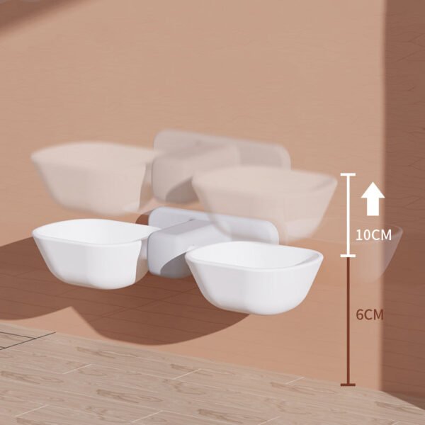 Self Adhesive Double Pet Bowl - Rex