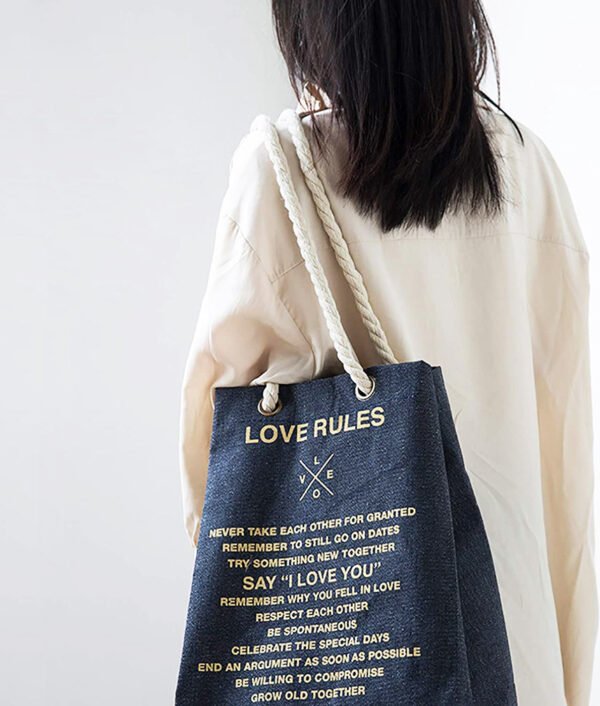 Fine Living - Shopping Bag - Navy - L