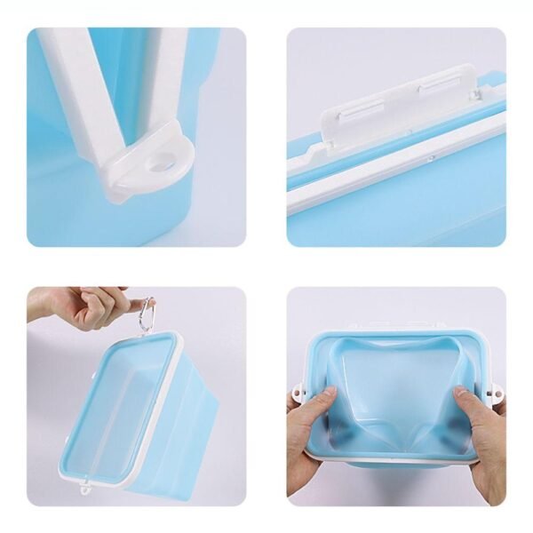 Silicone Foldable Food Storage Bag-Blue
