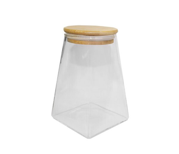 Pantry Prism Jar with Bamboo Lid - 350ml