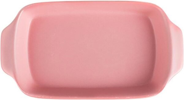 Fine Living Rectangular Ceramic Dish - Pink