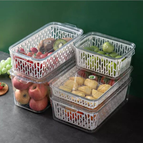 FRESHStore Liquid Drainer Rect Wide Storage