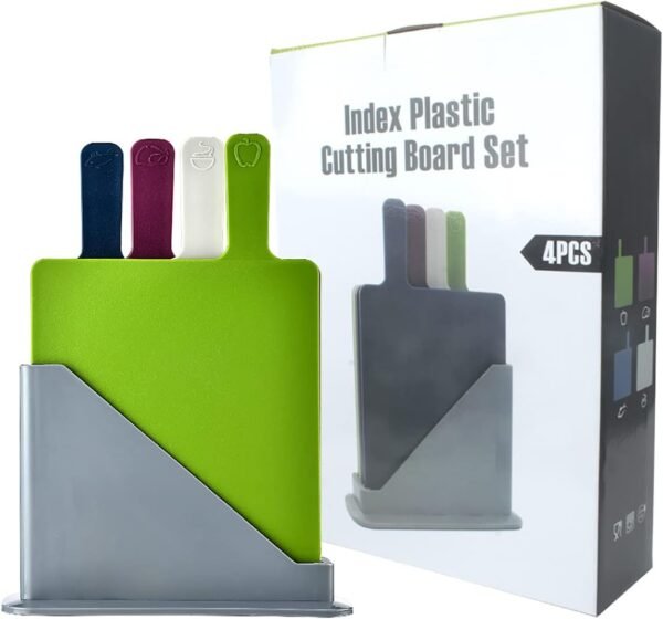 4pcs Kitchen Knife Cutting Board Set with Stand