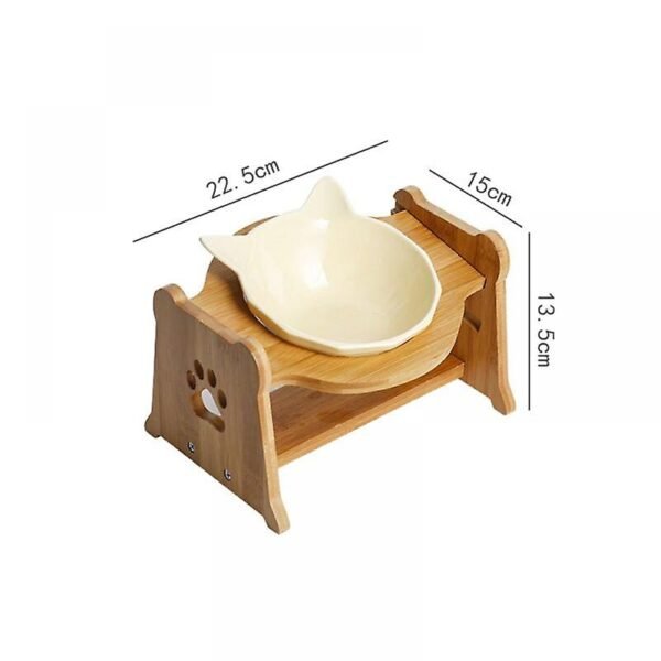 Jaxie Bamboo Stand Feeding Bowl - Single - Rex