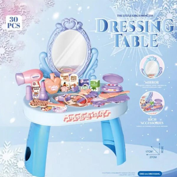 Princess Dessing Table with Legs Case Set