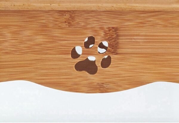 Juno Bamboo Stand Feeding Bowl - Rex