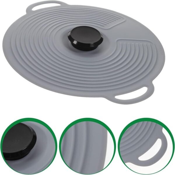 Silicone Pot Cover Spill Stopper Lid - M