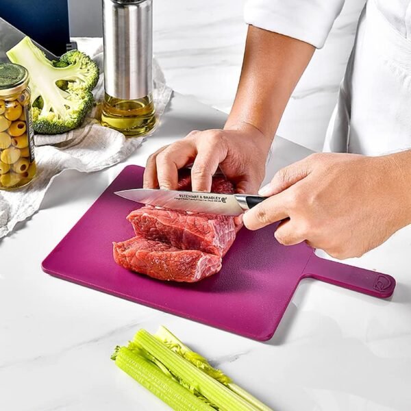 4pcs Kitchen Knife Cutting Board Set with Stand