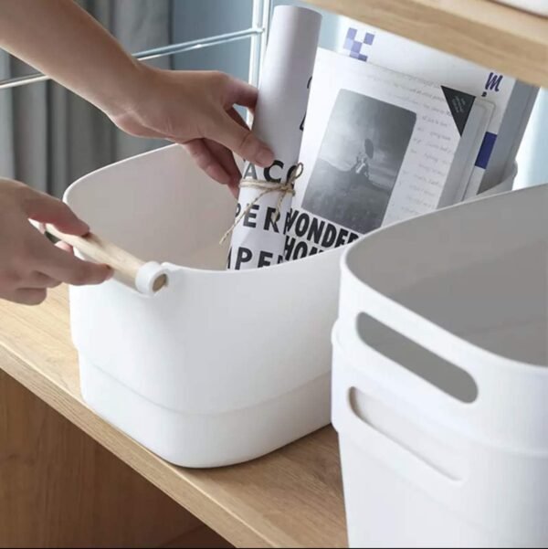 Elegance Storage Basket - White - Fine Living