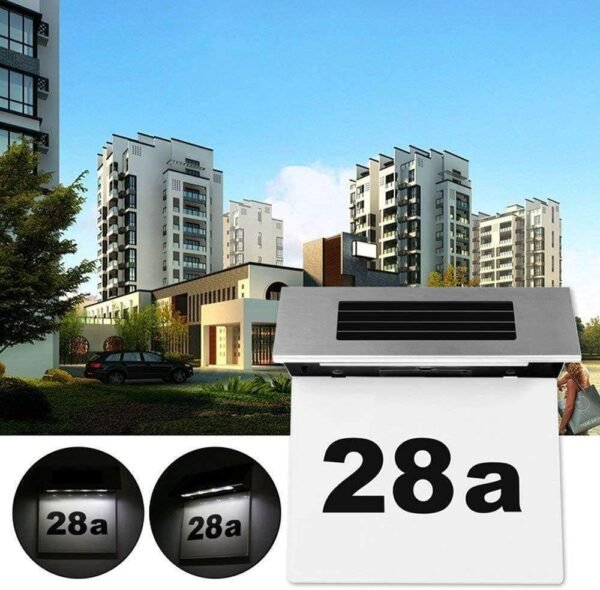 Solar Light with House Number - Fine Living