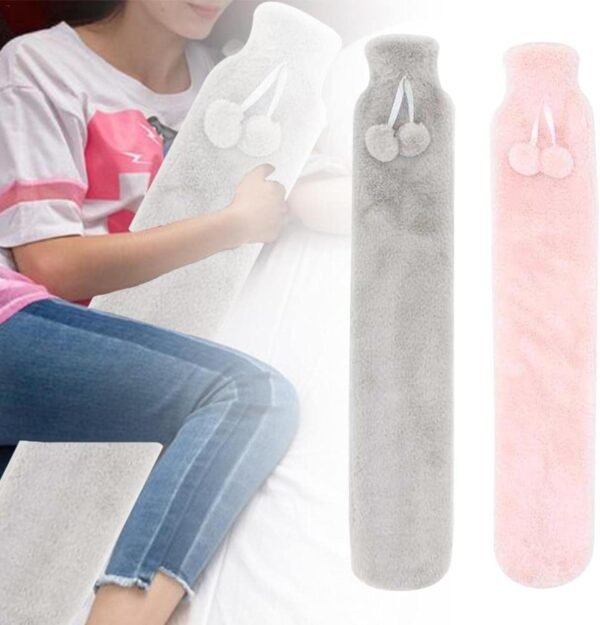 Long Snuggle Hot Water Bottle – Cozy | Stylish | Dark Grey