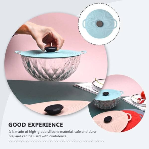 Silicone Pot Cover Spill Stopper Lid - L