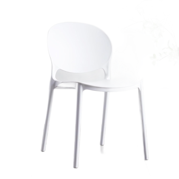 Ariana Cafe Chair - White - Fine Living