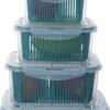 Multifunctional Airtight Drainer Food Storage