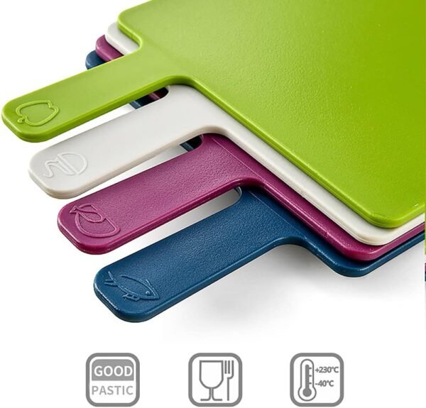 4pcs Kitchen Knife Cutting Board Set with Stand