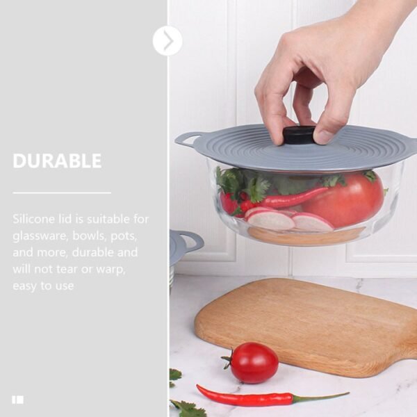 Silicone Pot Cover Spill Stopper Lid - M