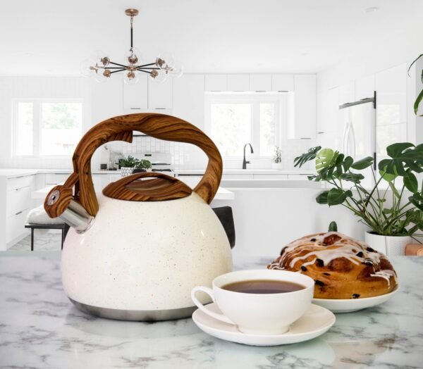 Fine Living Stove Top Kettle 2.8L - Matte White
