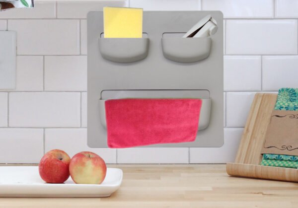 New Multi-Use Wall Organiser – Stylish | Durable | Stone Grey