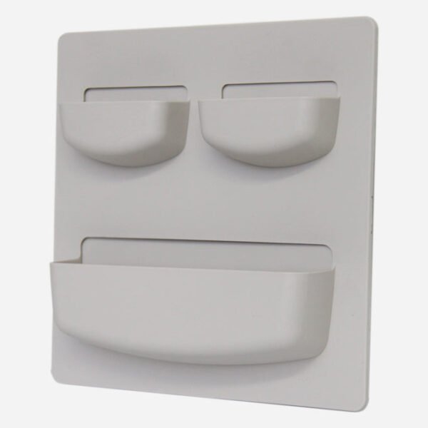 FL Multi-use Compartment Wall Organiser-Stone Grey