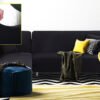 Fine Living L Shape Couch Cover - Black
