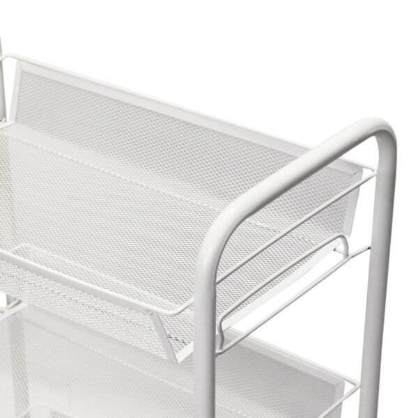 Fine Living Limber 4 Layer Trolley - White