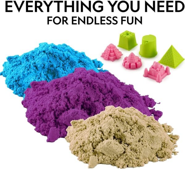 2kg Sensory Sand with Shapes Yellow