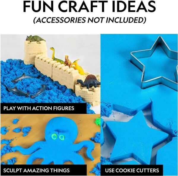 2kg Sensory Sand with Shapes Yellow