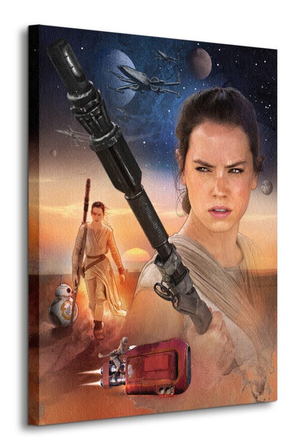 Star Wars: Episode VII - Rey Art | 80x60cm Canvas Print