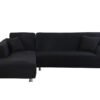 Fine Living L Shape Couch Cover - Black