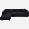 Fine Living L Shape Couch Cover - Black