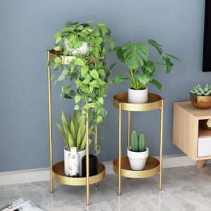 New Adelaide Plant Stand – Medium | Elegant | Brass Finish