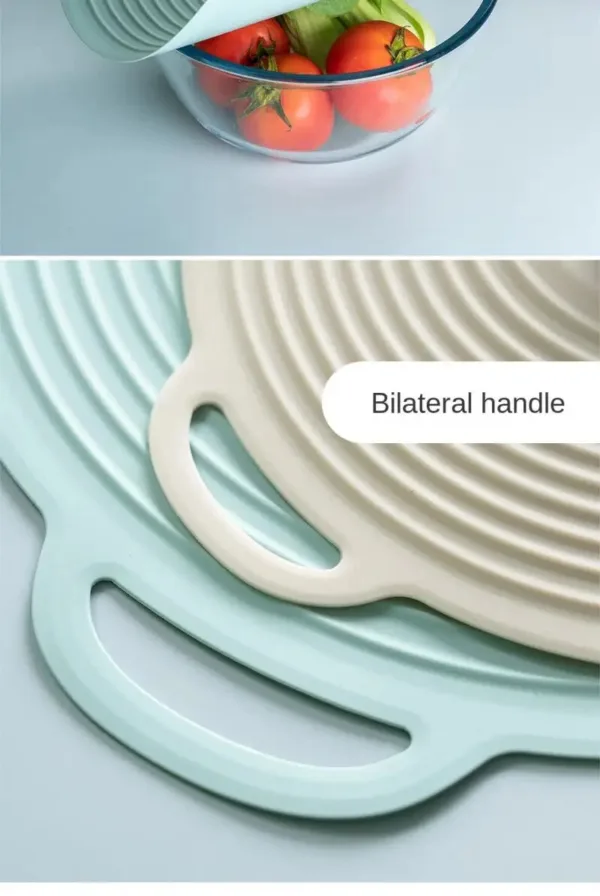 Silicone Pot Cover Spill Stopper Lid - L