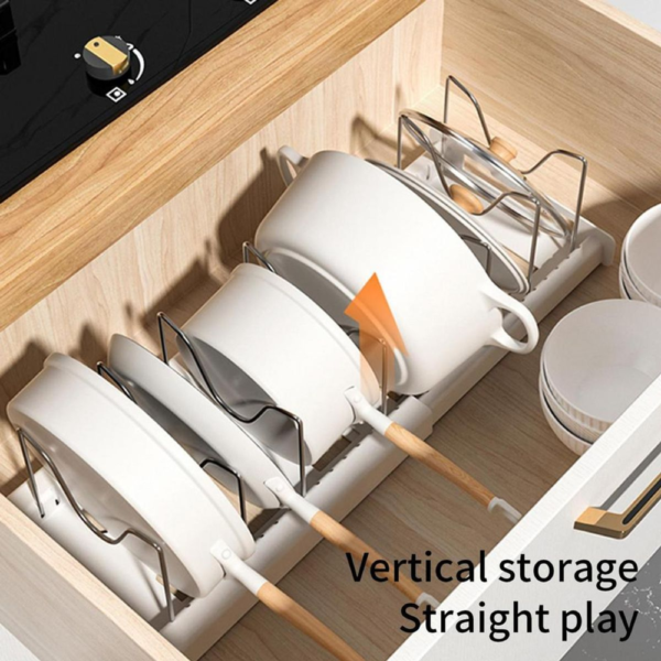 Pot Lid & Plate Organizer Rack