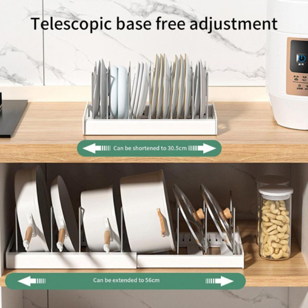 Pot Lid & Plate Organizer Rack