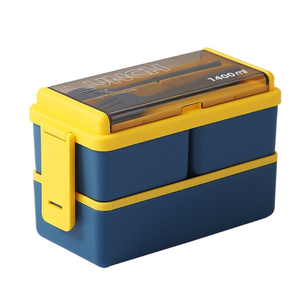 MealStash Lunch Box - Blue/ Yellow - Fine Living