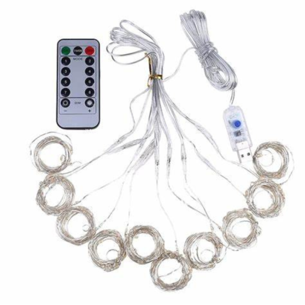 LED Solar Curtain Llight - Warm White