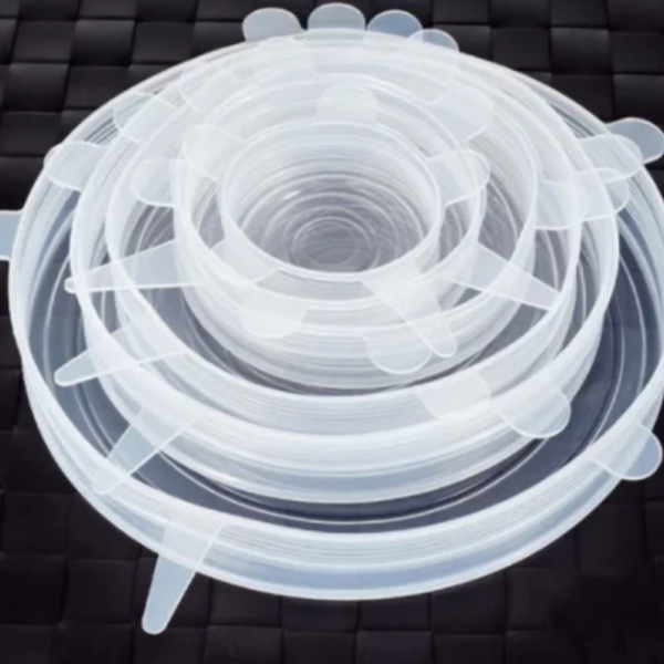 Silicone Lid - White ( Set of 6)